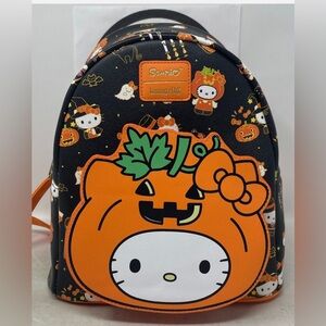 Brand new Loungefly hello kitty pumpkin  backpack .